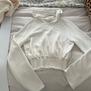 Beyond Yoga Cropped Terrycloth Hoodie - NEW